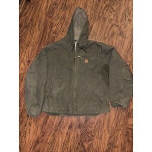 Vintage Carhartt Green Hooded Jacket
